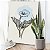 Quadro Decorativo Canvas Floral Flor Copo de Leite Azul Vertical - Imagem 5