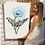 Quadro Decorativo Canvas Floral Flor Copo de Leite Azul Vertical - Imagem 7