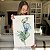 Quadro Decorativo Canvas Floral Composição de Flores Copos de Leite Azul e Verde Vertical - Imagem 6