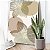 Quadro Decorativo Canvas Composição de Flores em Traços Dourados com Tons Neutros I Vertical - Imagem 5