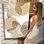 Quadro Decorativo Canvas Composição de Flores em Traços Dourados com Tons Neutros I Vertical - Imagem 7