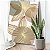 Quadro Decorativo Canvas Composição de Flores em Traços Dourados com Tons Neutros II Vertical - Imagem 3