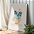 Quadro Decorativo Canvas Flores Abstratas com detalhes Geométricos Vertical - Imagem 2