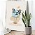 Quadro Decorativo Canvas Flores Abstratas com detalhes Geométricos Vertical - Imagem 3