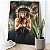 Quadro Decorativo Canvas Índia com Cocar Exuberante em paisagem cósmica Vertical - Imagem 5