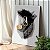 Quadro Decorativo Canvas Composição Abstrata de Pinceladas de Tinta Preta em Fundo Branco Vertical - Imagem 2