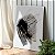 Quadro Decorativo Canvas Composição Abstrata de Pinceladas na Cor Preta e Cinza Vertical - Imagem 4