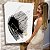 Quadro Decorativo Canvas Composição Abstrata de Pinceladas na Cor Preta e Cinza Vertical - Imagem 7