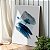 Quadro Decorativo Canvas Composição Abstrata de Pinceladas na Cor Preta e Azul Vertical - Imagem 3