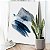 Quadro Decorativo Canvas Composição Abstrata de Pinceladas na Cor Preta e Azul Vertical - Imagem 5
