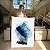 Quadro Decorativo Canvas Composição Abstrata em Cores Cinza e Azul Vertical - Imagem 4