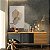 Quadro Decorativo Canvas Composição Abstrata em Cores Neutras e Traços Dourados Vertical - Imagem 2
