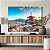 Quadro Decorativo Canvas Paisagem Construção Japonesa Com Árvore Cerejeira Horizontal - Imagem 3