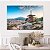 Quadro Decorativo Canvas Paisagem Construção Japonesa Com Árvore Cerejeira Horizontal - Imagem 2