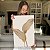 Quadro Decorativo Canvas Folhas em Cor Palha I Vertical - Imagem 7
