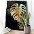Quadro Decorativo Canvas Costela de Adão Dourada em Fundo Escuro Vertical - Imagem 5