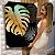 Quadro Decorativo Canvas Costela de Adão Dourada em Fundo Escuro II Vertical - Imagem 7