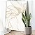 Quadro Decorativo Canvas Floral Traços da Flor em Dourado com Fundo Branco II Vertical - Imagem 5