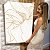 Quadro Decorativo Canvas Floral Traços da Flor em Dourado com Fundo Branco II Vertical - Imagem 7