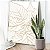 Quadro Decorativo Canvas Floral Traços da Flor em Dourado com Fundo Branco III Vertical - Imagem 3