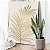 Quadro Decorativo Canvas Folhagens Douradas em Fundo Branco II Vertical - Imagem 3