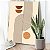 Quadro Decorativo Canvas Composição Abstrata de Linhas e Formas geométricas Tons Terrosos Vertical - Imagem 5