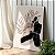 Quadro Decorativo Canvas Beleza Feminina Silhueta de Mulher Ajoelhada Vertical - Imagem 3