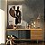 Quadro Decorativo Canvas Beleza Feminina Silhueta de Mulher Sob Folhas de Trigo Vertical - Imagem 2
