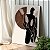 Quadro Decorativo Canvas Beleza Feminina Silhueta de Mulher Sob Folhas de Trigo Vertical - Imagem 3