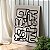 Quadro Decorativo Canvas Composição Abstrata de Linhas Espessas Contorcidas Vertical - Imagem 3