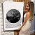 Quadro Decorativo Canvas Composição Abstrata Círculo Preto e Cinza Sombreado e linhas Vertical - Imagem 7