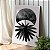 Quadro Decorativo Canvas Composição Abstrata com Forma Circular e Folha de Palmeira em Aquarela Horizontal - Imagem 5