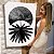 Quadro Decorativo Canvas Composição Abstrata com Forma Circular e Folha de Palmeira em Aquarela Horizontal - Imagem 6