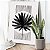 Quadro Decorativo Canvas Folhas de Palmeira em Aquarela Com linhas Verticais Vertical - Imagem 5