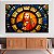 Quadro Decorativo Canvas Religioso Jesus Cristo Eucarístico em Vitral Horizontal - Imagem 2
