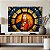 Quadro Decorativo Canvas Religioso Jesus Cristo Eucarístico em Vitral Horizontal - Imagem 3