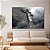 Quadro Decorativo Canvas Religioso Jesus Cristo na Cruz Preto e Branco Horizontal - Imagem 3