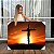 Quadro Decorativo Canvas Religioso Jesus Cristo na Cruz ao Pôr do Sol Horizontal - Imagem 1