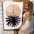 Quadro Decorativo Canvas Composição Abstrata de Forma Circular Bege com Folha de Palmeira em Aquarela Vertical - Imagem 7