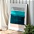 Quadro Decorativo Canvas Composição Abstrata de Faixas Horizontais em diferentes tons de Azul Horizontal - Imagem 3