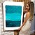 Quadro Decorativo Canvas Composição Abstrata de Faixas Horizontais em diferentes tons de Azul II Horizontal - Imagem 7