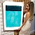 Quadro Decorativo Canvas Composição Abstrata de Duas Faixas Horizontais Azuis Vertical - Imagem 7