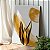 Quadro Decorativo Canvas Composição Abstrata Moderna de Folhas Pinceladas nas Cores Douradas I Vertical - Imagem 4