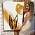 Quadro Decorativo Canvas Composição Abstrata Moderna de Folhas Pinceladas nas Cores Douradas I Vertical - Imagem 7