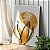 Quadro Decorativo Canvas Composição Abstrata Moderna de Folhas Pinceladas nas Cores Douradas III Vertical - Imagem 5