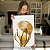 Quadro Decorativo Canvas Composição Abstrata Moderna de Folhas Pinceladas nas Cores Douradas III Vertical - Imagem 6