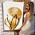Quadro Decorativo Canvas Composição Abstrata Moderna de Folhas Pinceladas nas Cores Douradas III Vertical - Imagem 7