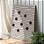 Quadro Decorativo Canvas Composição Abstrata Moderna Circunferências Preta em Malha de Linhas Horizontais Vertical - Imagem 3