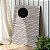 Quadro Decorativo Canvas Composição Abstrata Moderna Circunferência Pretas em Malha de Linhas Horizontais Vertical - Imagem 2