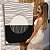 Quadro Decorativo Canvas Composição Abstrata Circunferência Metade Preta Metade Nude Vertical - Imagem 7